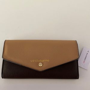 Liz Claiborne Wallet Brown and Tan